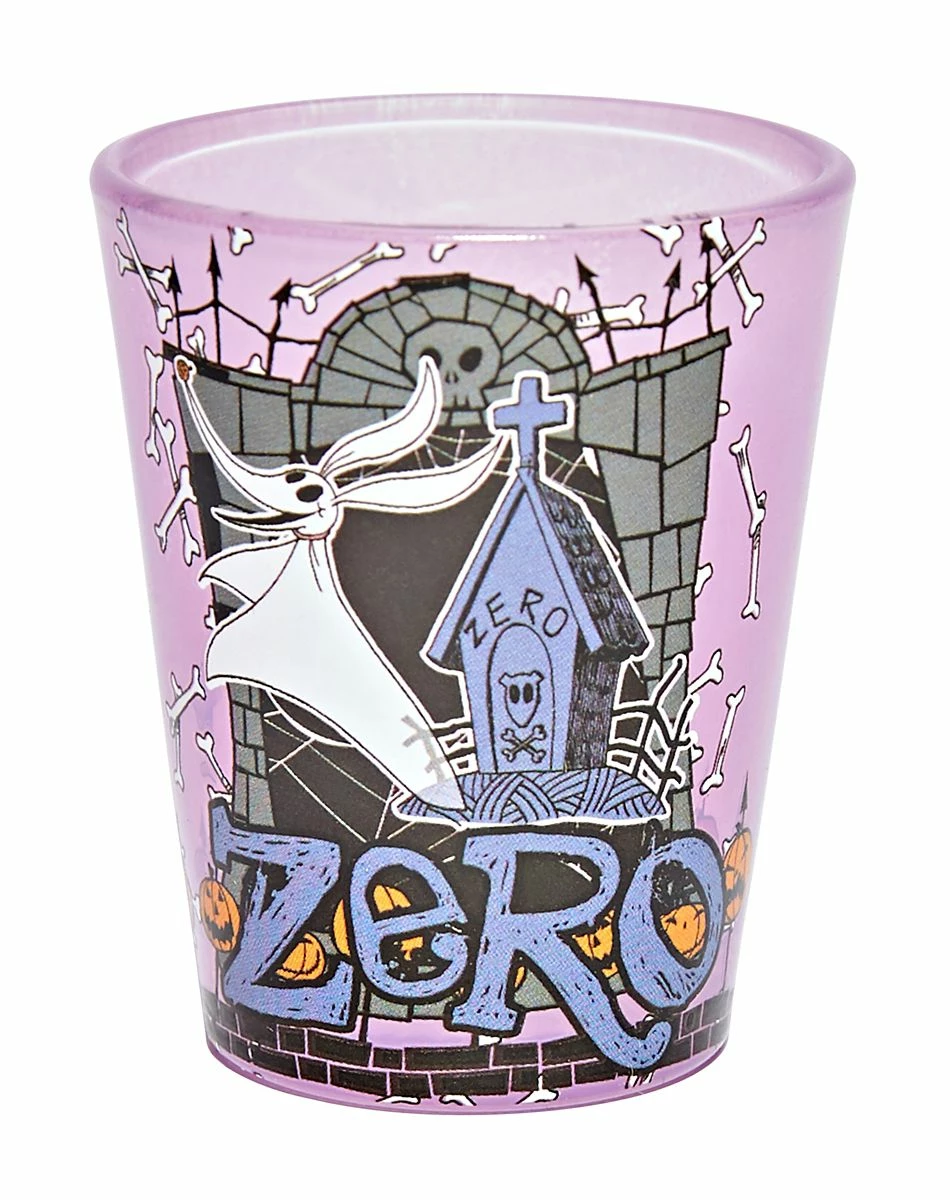 Spirit Halloween Jack Skellington Mini Glass 4 Pack - Nightmare Before Christmas 2 Spirit Halloween Jack Skellington Mini Glass 4 Pack - Nightmare Before Christmas - Image 2