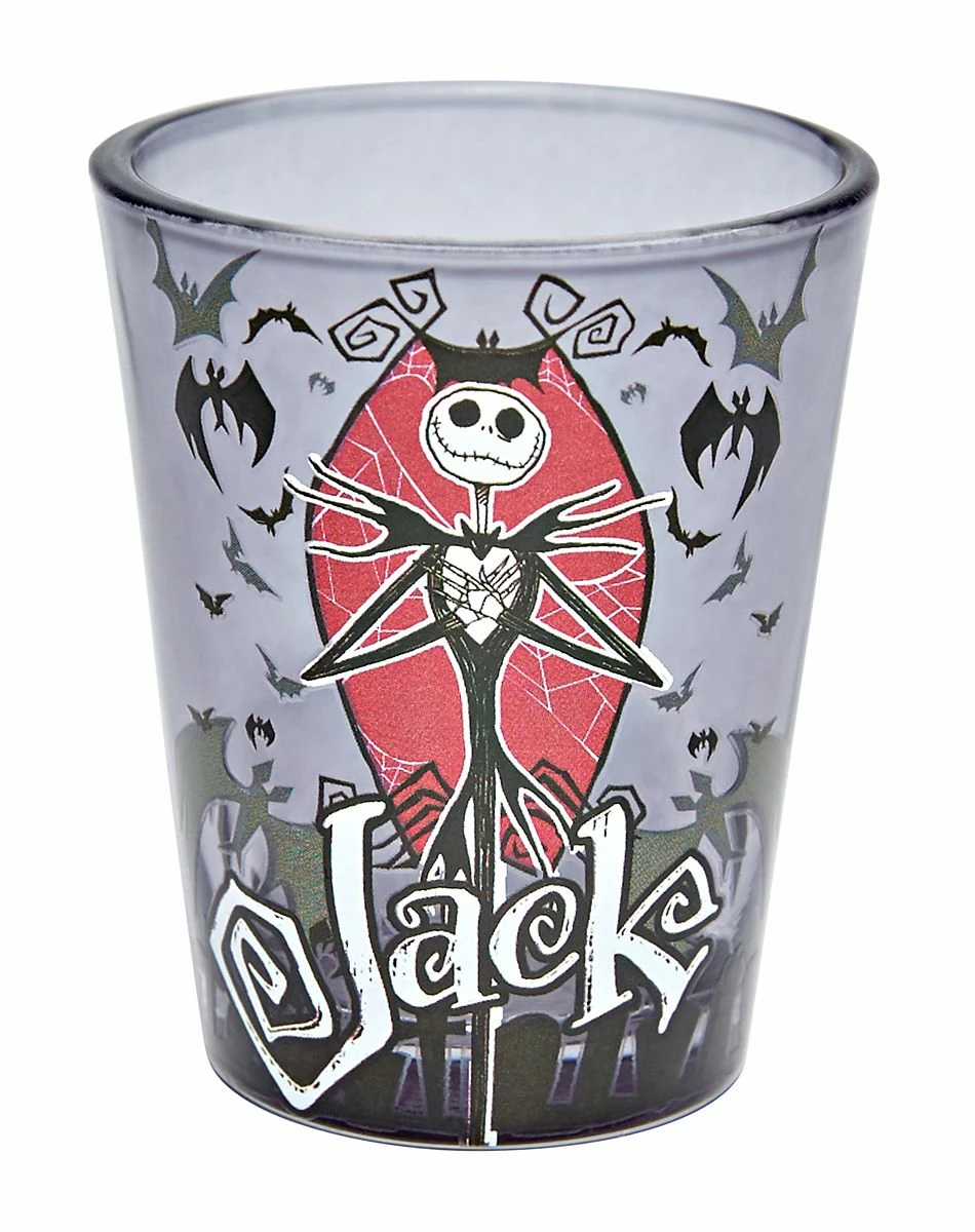 Spirit Halloween Jack Skellington Mini Glass 4 Pack - Nightmare Before Christmas 5 Spirit Halloween Jack Skellington Mini Glass 4 Pack - Nightmare Before Christmas - Image 5