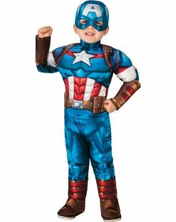 Spirit Halloween Toddler Captain America One Piece Costume - Marvel