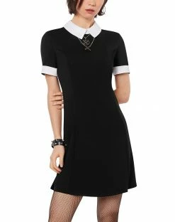 Spirit Halloween Black Collared Dress
