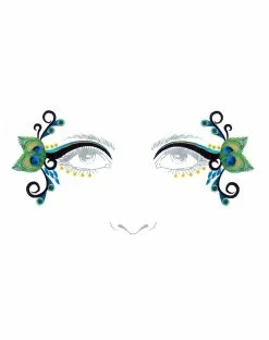 Spirit Halloween Peacock Face Decal