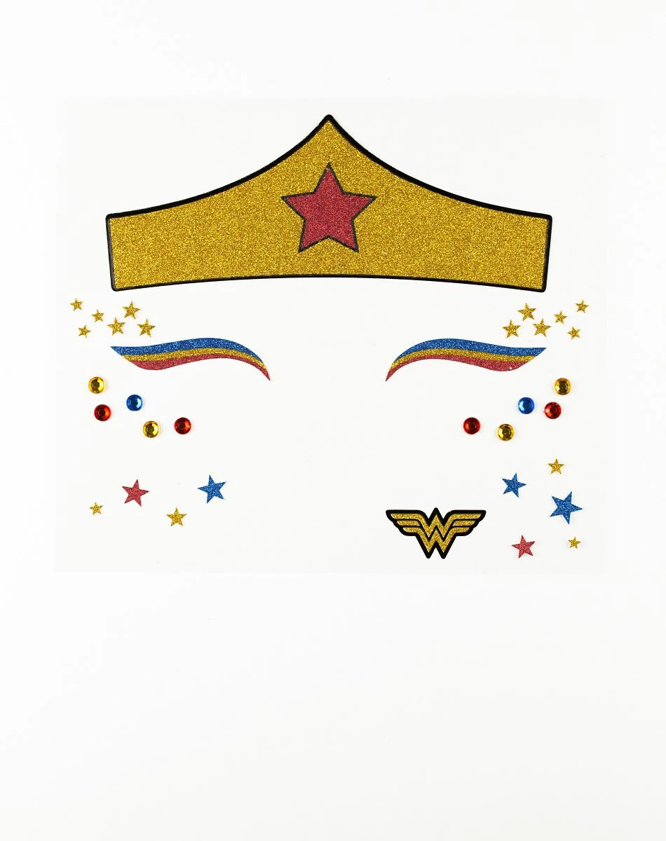 Spirit Halloween Wonder Woman Face Decal - DC Comics 2 Spirit Halloween Wonder Woman Face Decal - DC Comics - Image 2