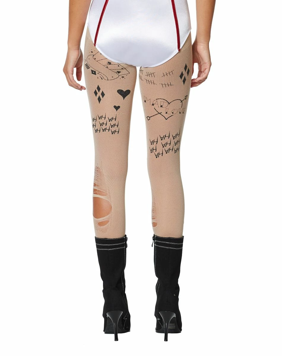 Spirit Halloween Harley Quinn Illusion Tights - Suicide Squad 2 Spirit Halloween Harley Quinn Illusion Tights - Suicide Squad - Image 2
