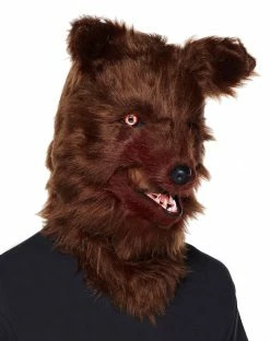 Spirit Halloween Adult Moving Mouth Wolf Full Mask -Halloween ACCESSORIES store 01321033 c
