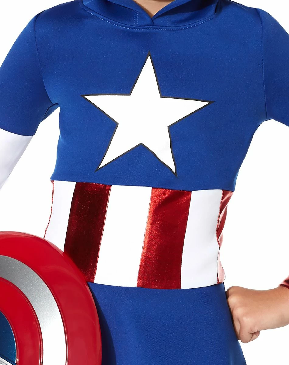 Spirit Halloween Kids Captain America Dress - Marvel 3 Spirit Halloween Kids Captain America Dress - Marvel - Image 3