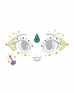 Spirit Halloween Kids Shimmer Face Decal - Shimmer and Shine