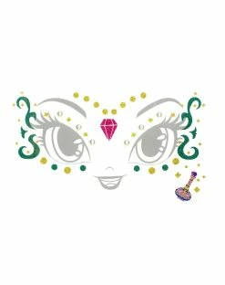 Spirit Halloween Kids Shine Face Decal - Shimmer and Shine