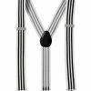 Spirit Halloween Black and White Suspenders