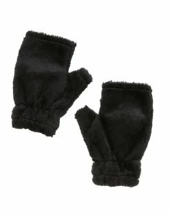 Spirit Halloween Kids Faux Fur Black Kitty Paws -Halloween ACCESSORIES store 01330398 c