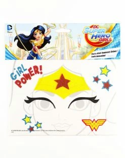 Spirit Halloween Wonder Woman Face Tattoo - DC Super Hero Girls