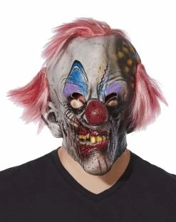 Spirit Halloween Crispy Zombie Clown Full Mask