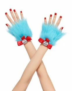 Spirit Halloween Thing Faux Fur Cuffs - Dr. Seuss