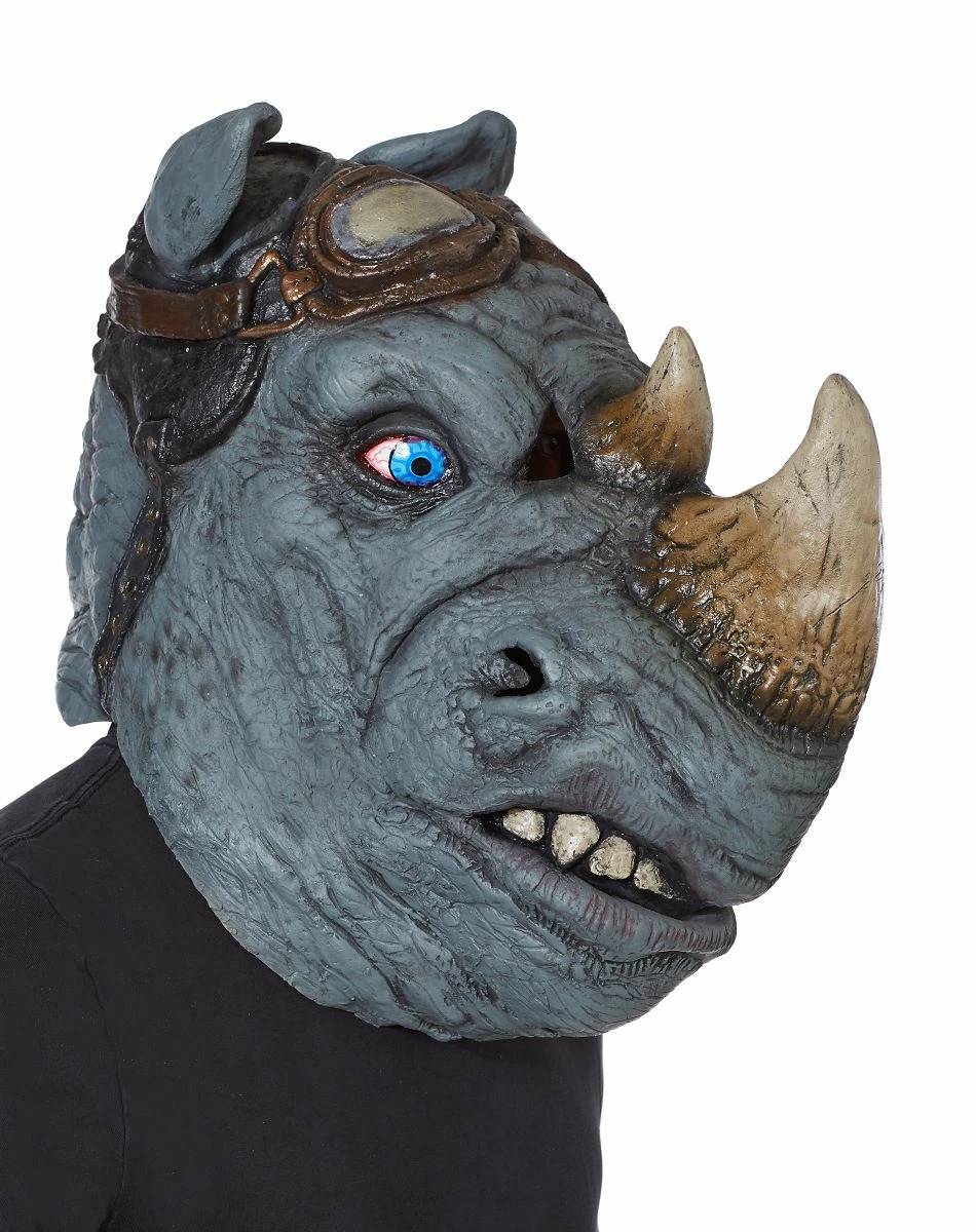 Spirit Halloween Rocksteady Full Mask - TMNT 3 Spirit Halloween Rocksteady Full Mask - TMNT - Image 3