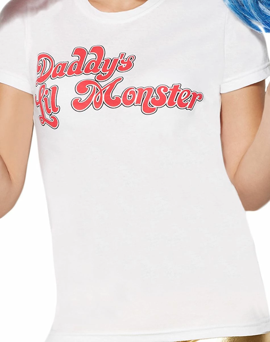 Spirit Halloween Daddys Lil Monster T Shirt - Suicide Squad 3 Spirit Halloween Daddys Lil Monster T Shirt - Suicide Squad - Image 3