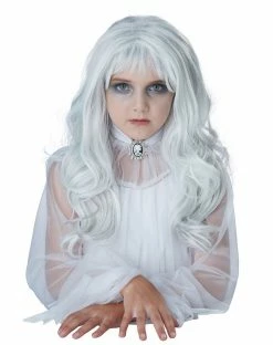 Spirit Halloween Kids White Ghost Wig