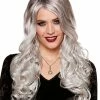 Spirit Halloween Gray Curly Wig