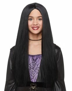 Spirit Halloween Kids Black Witch Wig