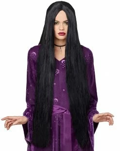 Spirit Halloween Long Black Witch Wig