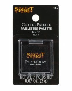 Spirit Halloween Black Glitter Eyeshadow Palatte -Halloween ACCESSORIES store 01345800 c