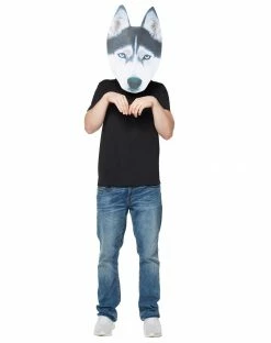 Spirit Halloween Big Head Foam Husky Half Mask -Halloween ACCESSORIES store 01346493 c