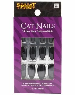 Spirit Halloween Black Cat Pointed Nails