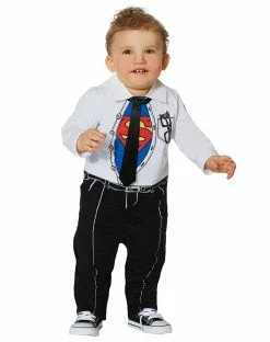 Spirit Halloween Baby Superman Clark Kent Costume - DC Comics