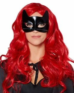 Spirit Halloween Black Cat Eye Half Mask