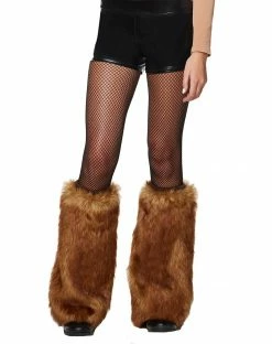 Spirit Halloween Brown Deer Faux Fur Leg Warmers