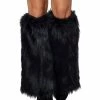Spirit Halloween Black Cat Faux Fur Leg Warmers