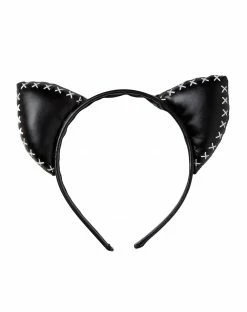 Spirit Halloween Stitched Cat Ear Headband -Halloween ACCESSORIES store 01348077 d