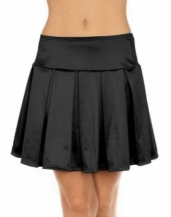 Spirit Halloween Black Satin Skirt