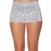 Spirit Halloween Adult White Sequin Shorts