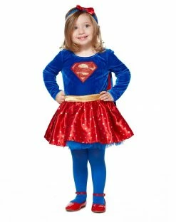 Spirit Halloween Baby Supergirl Dress Costume - DC Comics -Halloween ACCESSORIES store 01353796 a