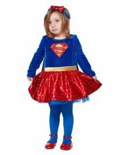 Spirit Halloween Baby Supergirl Dress Costume - DC Comics -Halloween ACCESSORIES store 01353796 c