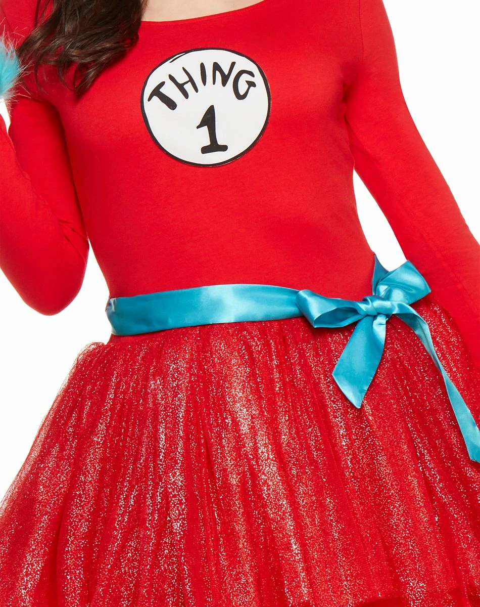 Spirit Halloween Adult Thing Tutu Dress Costume - Dr. Seuss 2 Spirit Halloween Adult Thing Tutu Dress Costume - Dr. Seuss - Image 2