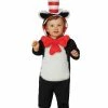 Spirit Halloween Baby Hooded Cat in the Hat One Piece Costume - Dr. Seuss
