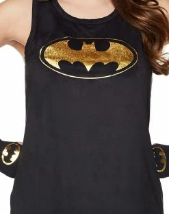 Spirit Halloween Suede Batman Tank Top - DC Comics -Halloween ACCESSORIES store 01356005 c