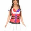 Spirit Halloween Adult Harley Quinn Nurse Corset - DC Comics