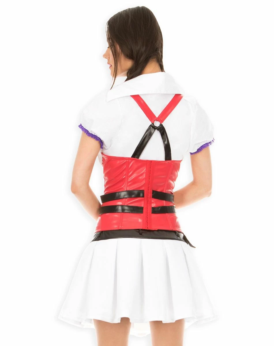 Spirit Halloween Adult Harley Quinn Nurse Corset - DC Comics 2 Spirit Halloween Adult Harley Quinn Nurse Corset - DC Comics - Image 2