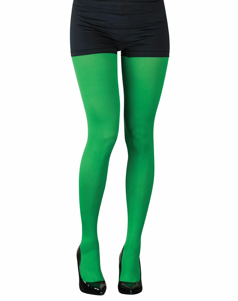 Spirit Halloween Opaque Tights - Green 2 Spirit Halloween Opaque Tights - Green - Image 2