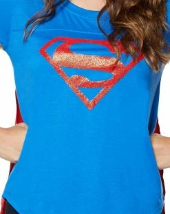 Spirit Halloween Caped Supergirl T Shirt - DC Comics 5 Spirit Halloween Caped Supergirl T Shirt - DC Comics -Halloween ACCESSORIES store 01357680 b