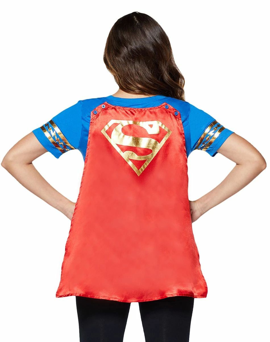 Spirit Halloween Caped Supergirl T Shirt - DC Comics 4 Spirit Halloween Caped Supergirl T Shirt - DC Comics - Image 4