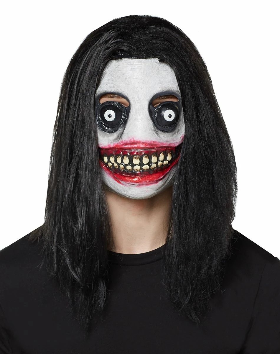 Spirit Halloween Demented Grinning Killer Half Mask 1 Spirit Halloween Demented Grinning Killer Half Mask