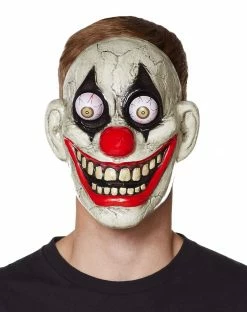 Spirit Halloween Googly Eye Clown Half Mask