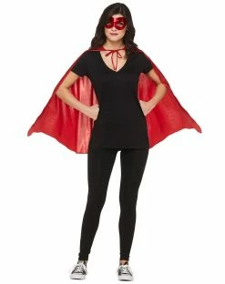 Spirit Halloween Red Metallic Cape