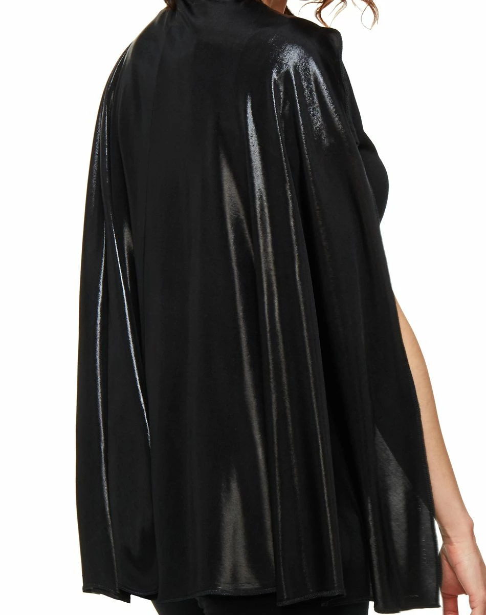 Spirit Halloween Black Metallic Cape 5 Spirit Halloween Black Metallic Cape - Image 5