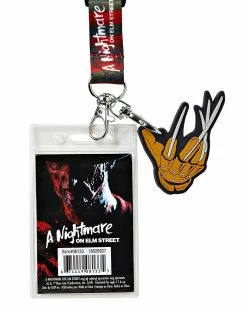 Spirit Halloween Nightmare On Elm Street Lanyard -Halloween ACCESSORIES store 01361229 c