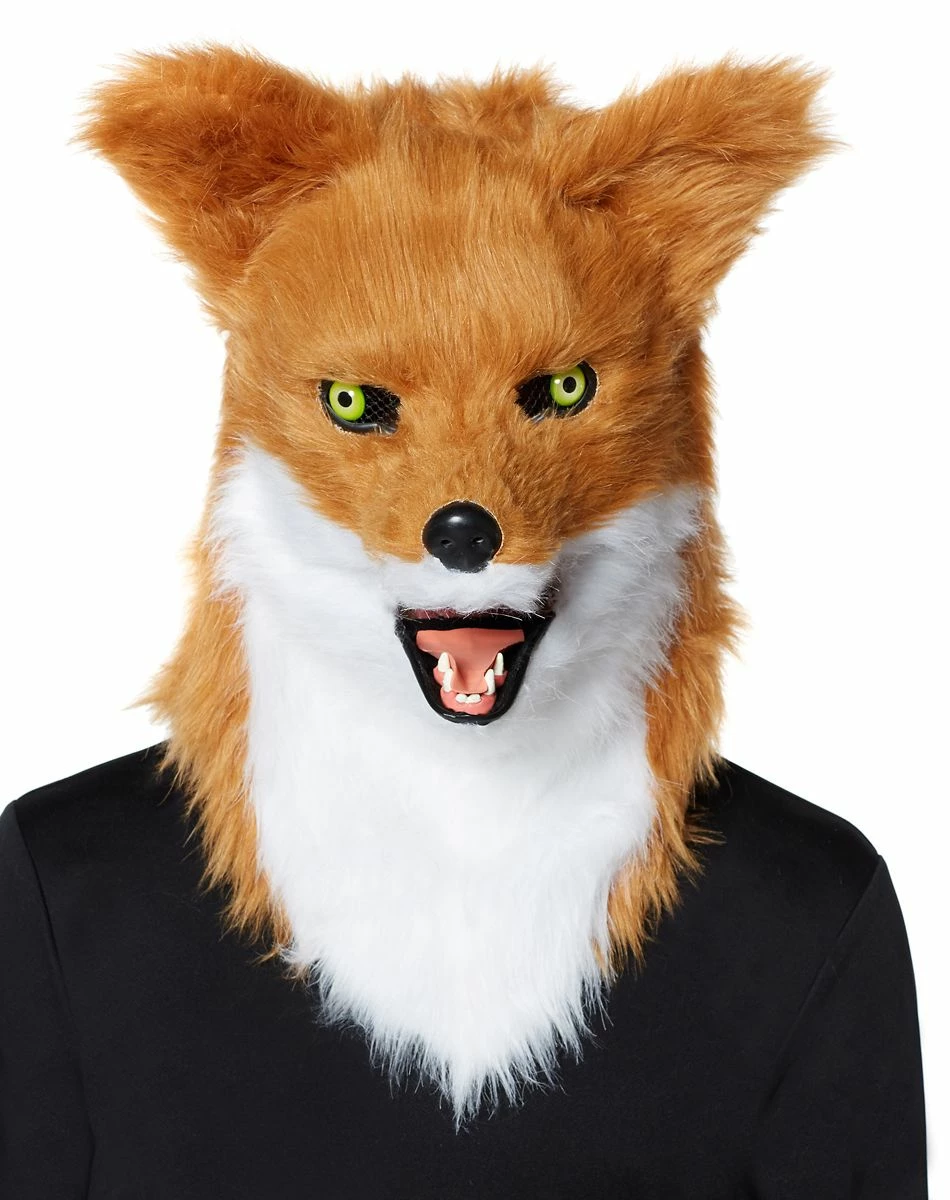 Spirit Halloween Moving Mouth Fox Full Mask 1 Spirit Halloween Moving Mouth Fox Full Mask