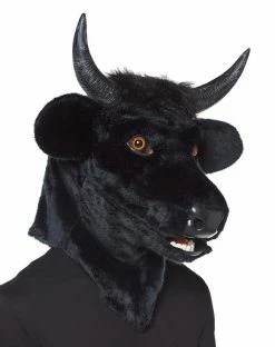 Spirit Halloween Moving Mouth Bull Full Mask 5 Spirit Halloween Moving Mouth Bull Full Mask -Halloween ACCESSORIES store 01361500 c