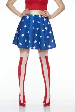 Spirit Halloween Wonder Woman Thigh-High Socks - DC Comics -Halloween ACCESSORIES store 01362805 a